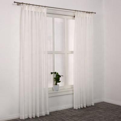 China Translucent White Light Weight And Thin Unusual Sheer Simplicity Voile Curtain for sale