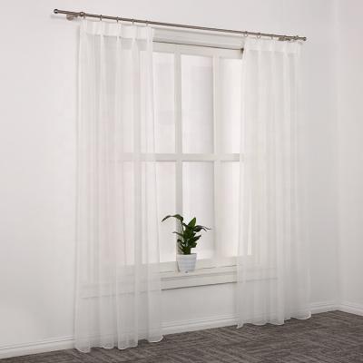 China Home Fancy Sheer Window Curtain Tulle In Sheer Curtains Sheer Warm Linen Voile Fabric for sale