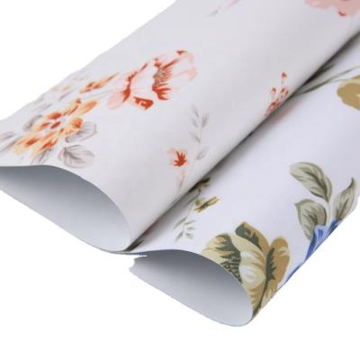 China Modern Rose and Leaf Print Blackout Fabrics Blind Fabric Window Shade Roller Blinds for sale