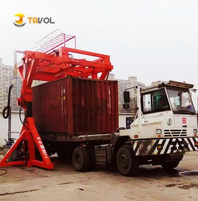 China Open loading 20 feet 180 degree container tilting container scale and container unloading for grain industry for sale