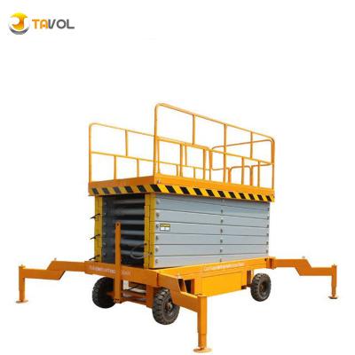 China Widely 12m Height Mobile Electric Scissor Lift For Sale for sale