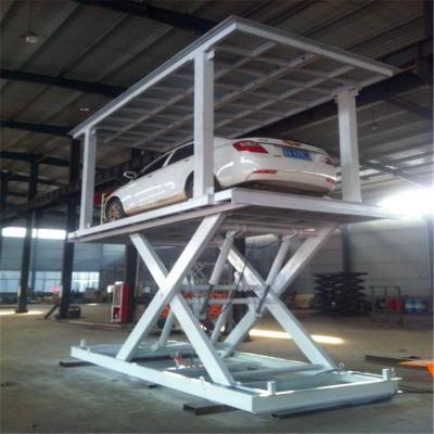 China Building Material Shops Customized Hydraulic Stationary Platform Height Scissor Car Lift For Warehouse for sale