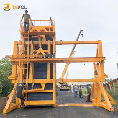 China Easy Convenience 20ft Flip Container Tilter Two Way Tilting Container 40ft Single Lane Operation Safety for Loading and Unloading Materials for sale