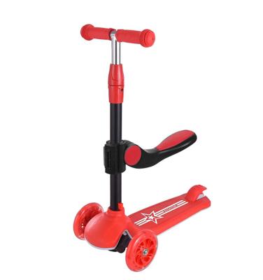 China Wholesale Multifunctional Child Snap 3 Wheels Height Adjustable Kids Kick Scooter With Seat for sale