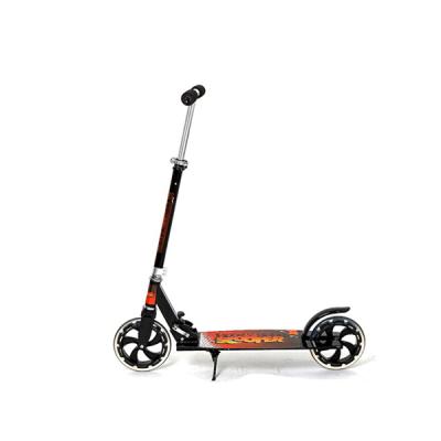 China Youth 200mm PU Wheel Adult Kick Scooter Aluminum Folding Big Wheels for sale