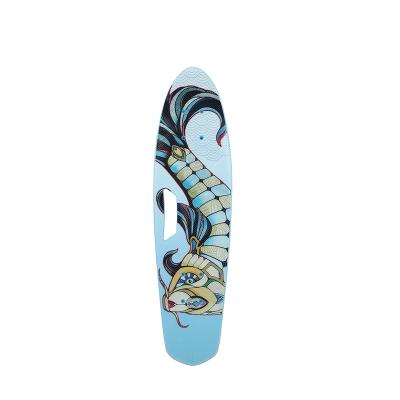 China Youth Wholesale Customized Fish Shape Skateboard With Led Lights for sale