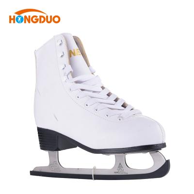 China Cheap Genuine Leather ICE Figure Skates Cold Resistant Outdoor Figure Skate Boots for sale