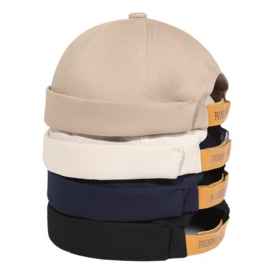 China COMMON Cheap No Brimless Hat Beanie Caps Hip Hop Baseball Pure Brim Cotton Hat Owner Skull Melon Hats Short for sale