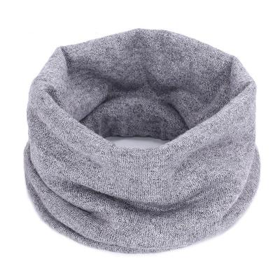 China Luxury New Winter Woolen Ring Scarf Women Fashion Solid Color Cashmere Scarf Popular High Quality Warm Comfortable Neck Warmer for sale