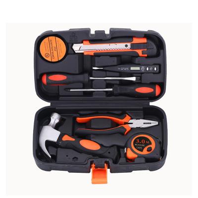 China Easy Carry 9 Piece Tool Kit Household Hand Tools Portable Hand Tools Cordless Tool Kit For Woodworking Tool Kit Mini Hand for sale