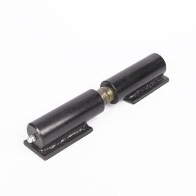 China Modern Custom Size Heavy Duty Weld On Barrel Hinge Black Powder Coated Door Hinge for sale