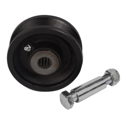 China Modern Heavy Duty Industrial Metal Large Cast Iron Caster Wheel For Sliding Door for sale