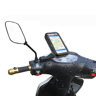 China Adjustable Waterproof Motorcycle Phone Holder 360 Degree Rotating Weather Resistant Bag For All Mobile Phone Motorcycle Mobile Phone Holder for sale