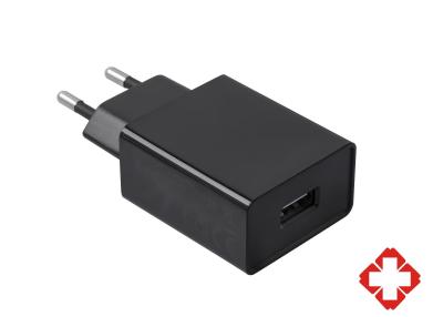 China EN/IEC 60601 Certified 5V 2A 2.4A Medical Power Supply AC Adapter | 12V USB Charger with EU Plug for Healthcare Devices for sale