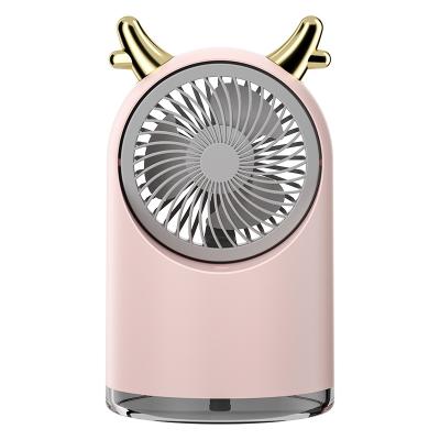 China Car factory direct sales portable air cooling fan humidifier usb fan humidification humidifier for sale