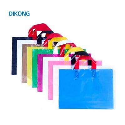 China BEAUTY PACKING Small Colorful Reusable Plastic Shopping Tote Bag Custom Plastic Carry Bag Tote Beach for sale