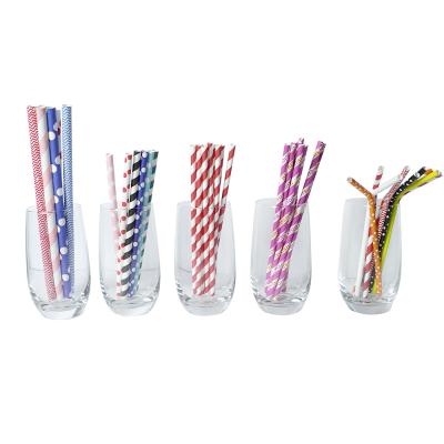 China biodegradable & Disposable 3ply 4ply 5ply Customized Disposable Eco Friendly Curvy Colorful Printed Paper Drinking Straw Bendable Biodegradable Compostable Disposable for sale