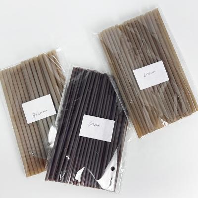 China New Compostable Biodegradable Coffee Bagasse Straw, Coffee Waste Straw, Bean Straw Bundle With Paper Individual Coffee Wrap for sale