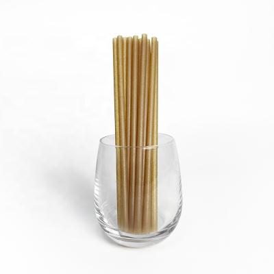 China Biodegradable Custom Paper Wrapped Eco Friendly Biodegradable Fiber Sugarcane Bagasse Straws for sale