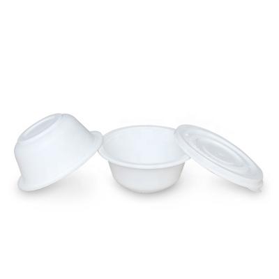 China Wholesales Biodegradable Takeaway 24oz White Biodegradable Disposable Paper Soup Bowl With Lids for sale