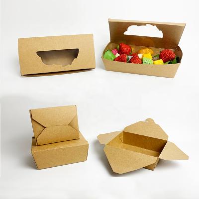 China Biodegradable Flat Sheet 8x6 7x7x3 17x8x2cm Custom Logo Compartment Disposable Coffee Bakery Packaging Paper Box for sale