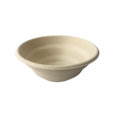 China Eco Friendly Disposable Food Container 32OZ Salad Bowl Biodegradable Compostable Sugarcane Bagasse Round Bowl Soup Bowl for sale