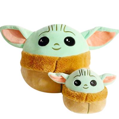 China Hot Game Amazon Plush Yoda Baby s Quishmallow 10 Inch Yoda Stuffed Cushion Or Pillow For Kids Gifts for sale