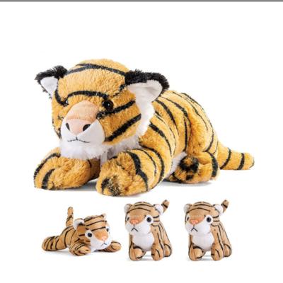 China 2022 Hot Sale Three Game Small Tiger With Mom's Little Plush Tiger Stuffed Animal Plush Toy for sale