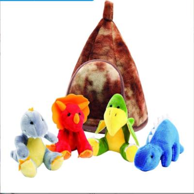 China Custom Stuffed Plush Ankyosaur /Pterosaur Dragon/Dinosaur Game Factory Volcano Educational Interactive Toys For Boys Children for sale