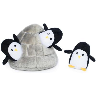 China New Designer Pet Puppy Dog Toy Set Squeaky Plush Dog Penguin Stuffed Unique Durable Custom Made Viable for sale