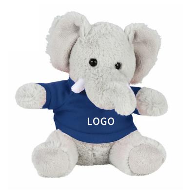 China Game Maker Custom 25cm T-shirt Plush Baby Elephant Stuffed Plush Toys Soft for sale