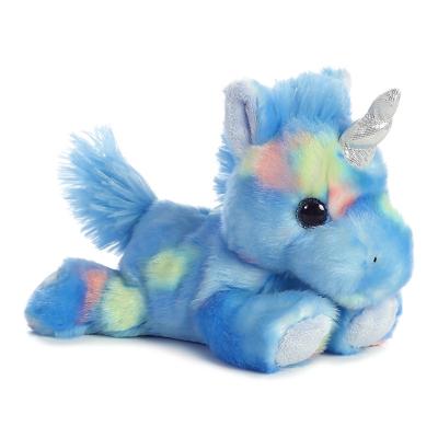 China 2021 Game Twinkle Big Eyes Plush Rainbow Color Unicorn Stuffed Animal Soft Toy Unicorn Plush Pillow for sale