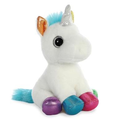 China Game Unicorn Party Supplies Plush Rainbow Color Stuffed Baby Girls Unicorn Animal Soft Toy For In Stock for sale