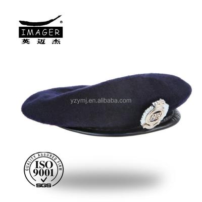 China Soft character priority security officer beret hat for sale for sale