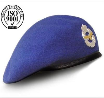 China Air Force Military Custom Blue Beret for sale