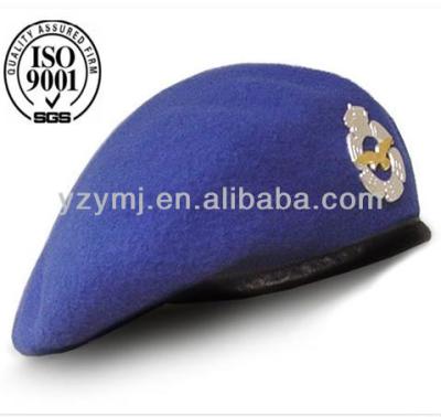 China Air Force Striped Blue Beret Metal Military Badges for sale