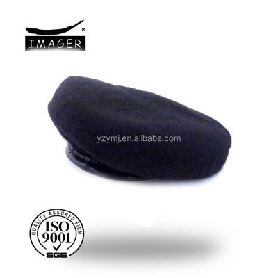 China Character quality genuine dark blue wool military beret for sale