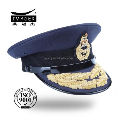 China Wholesale Anti-Static Factory General Police Commissioner Peaked Hat for sale