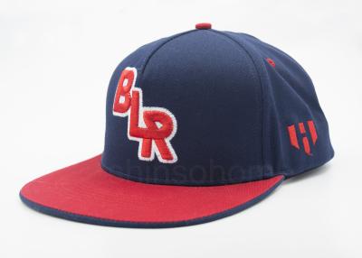 China 100% Cotton Twill Snapback Baseball Teams Caps Square Flat , 5 Panel Snapback Hats for sale