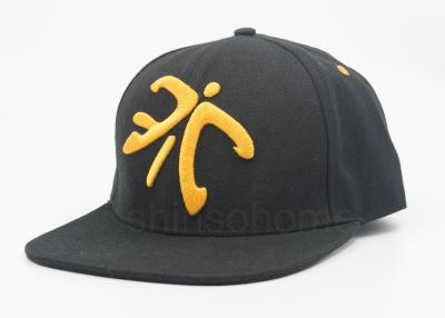 China Black Summer Man Snapback Sport Baseball Caps / Hats With Flat Square Brim for sale