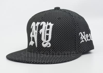 China Printing / 3D Embroider Cotton Snapback Hip Pop Hat For Boys / Girls for sale