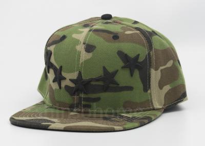 China Camo 100% Acrylic Printed Army Baseball Caps / Snapback Hats For Man for sale