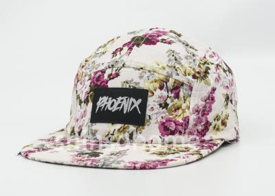 China Woven Patch Snapback Printed Baseball Caps Cotton With Metal Buckle for sale