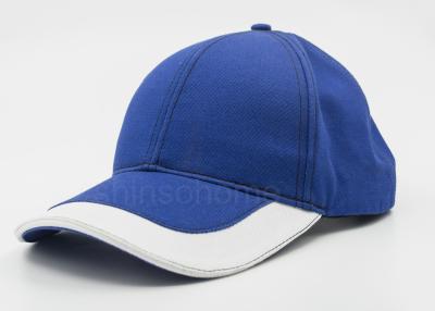 China Visor 6 Panels Plain Baseball Caps 100% Cotton Twill With Velcro Back Closure for sale