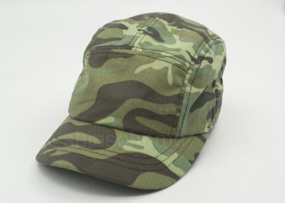 China Leisure Camouflage Cotton Military Cap For Men Snapper Back Closure 58 CM for sale