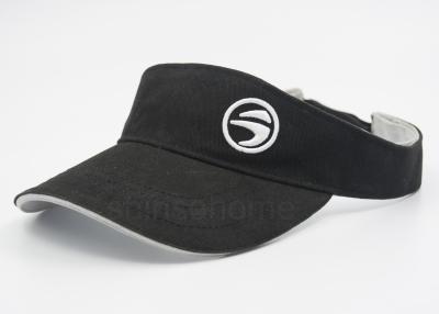 China Promotional Cotton Sport Sun Visor Cap Two Tone With Embroidered Custom Logo for sale