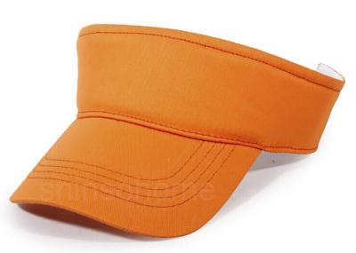 China Orange Sports 100 Cotton Air Top Cap Plain Velcro Back For Lady / Girl for sale