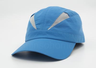 China Personalized Taslon Mesh Plain Baseball Caps  7 Panel For Summer for sale