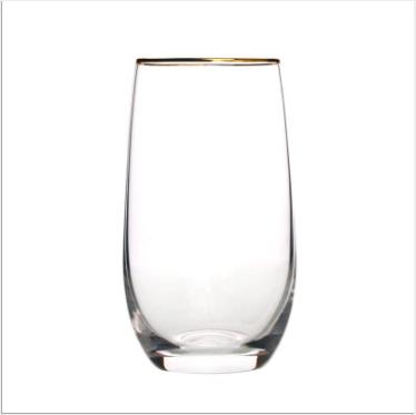 China Wholesale Current Gold Rim Whiskey Glass, Wedding Whiskey Cup Crystal Glass Glass Drinking Glasses for sale