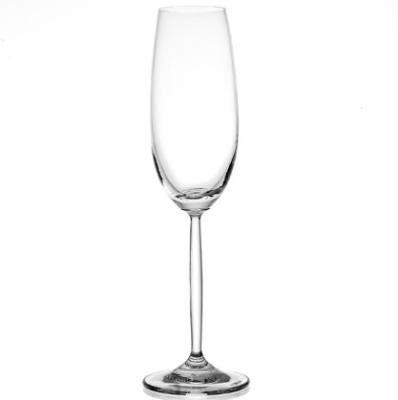 China Stock Logo Wedding Crystal Glow Champagne Wine Glass Customized Size for sale